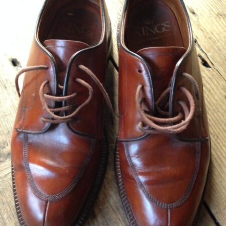 Kings Engelse handgemaakte bruine, leren herenschoenen brogues