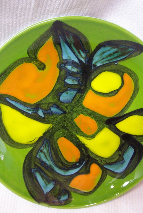 Poole pottery Delphis schotel/bord uit de jaren 1970