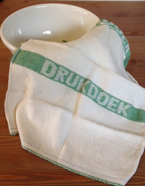 Nieuwe, brocante drukdoek