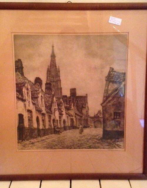 Ets uit 1938 St.Jan in de Meersch Brugge van H.E. Roodenburg