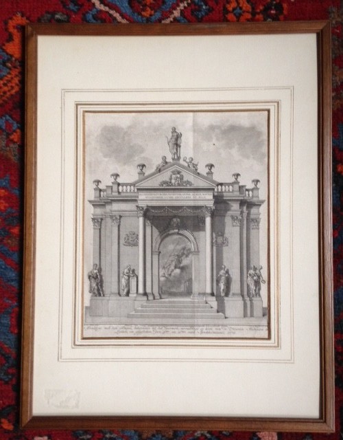 Geweldig toepasselijke antieke gravure voor een Leidse student