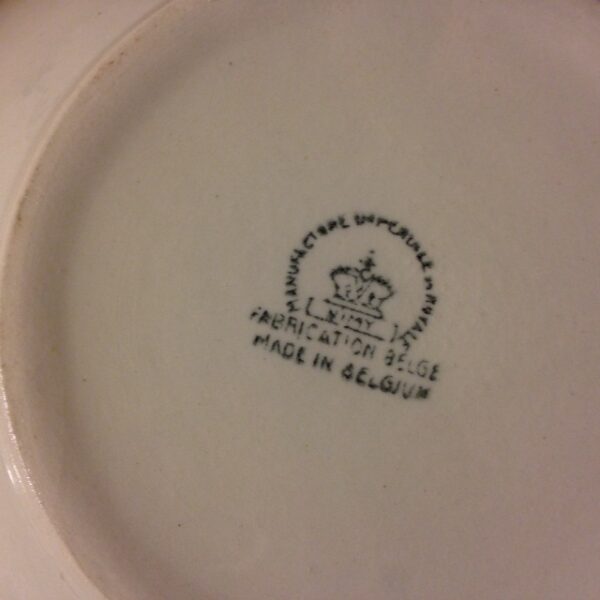 Art deco aardewerk terrine met bladgoud afgewerkt - Afbeelding 5