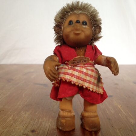 Vintage Mucki hedghog  van Steiff uit de beginjaren 1950