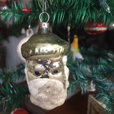 Antiek, groot oud hoofd van Koning Winter uit de 1e helft1900