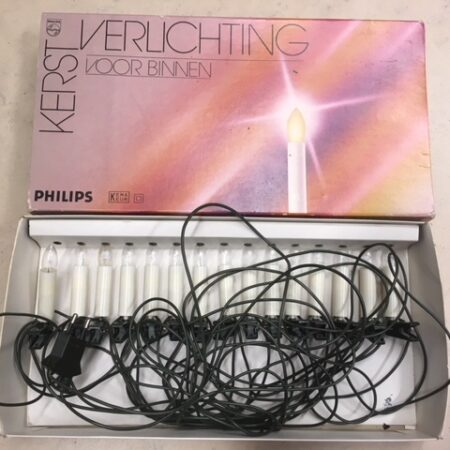 Vintage doos kerstlampjes van Philips