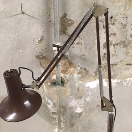Vintage operatie statief op wielen met lamp uit de jaren 1950-1960