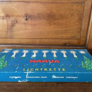 Vintage Narva snoer met vaste kaarsjes lampjes in doos 1960 - Afbeelding 8
