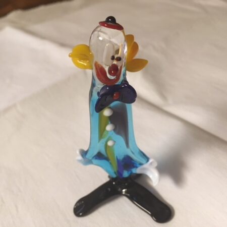 Glazen Murano clown uit de seventies
