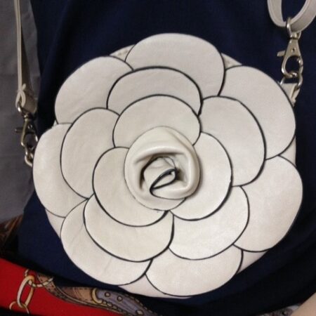 Vintage Camelia cross body tasje en clutch