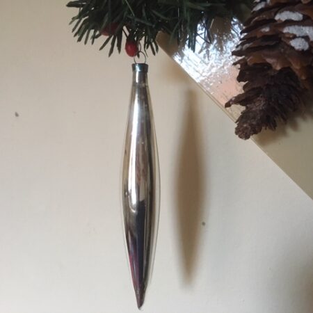 Oude antieke pegel van dun geblazen glas ruim 16 cm. 1e helft vorige eeuw