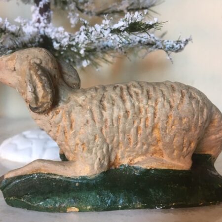 Antiek oud Kerst schaap een bok uit het 1e kwart van 1900