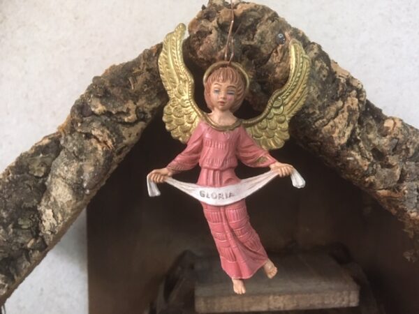 Oude vintage Kerststal met 10 delige early plastic kerstgroep uit de jaren 1950-1960 - Afbeelding 6