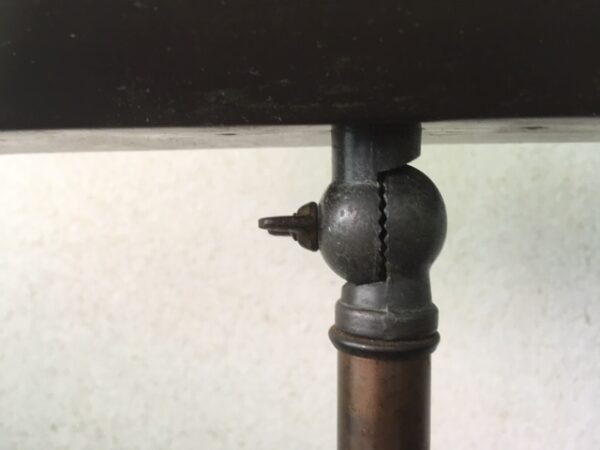 Industriele koperen bureaulamp uit inboedel van de SS Rotterdam - Afbeelding 9