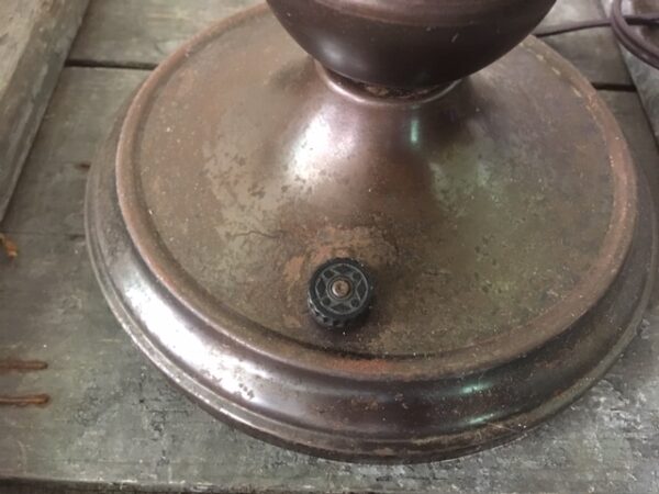 Industriele koperen bureaulamp uit inboedel van de SS Rotterdam - Afbeelding 7