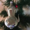 Antieke oude koffiepot van dun geblazen glas in zilver en wit 1e kwart 1900 - Afbeelding 4