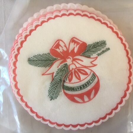 Set papieren Van Nelle  Kerst onderzetters