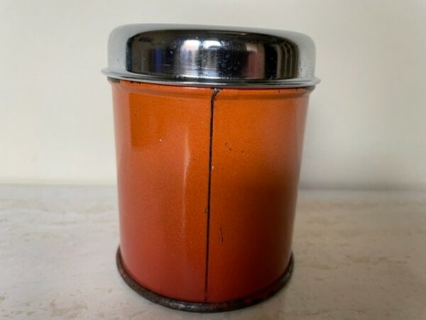 Rood gevlamd vintage emaille Brabantia kruiden busje voor peper - Afbeelding 3