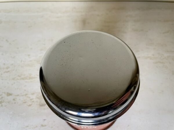 Rood gevlamd vintage emaille Brabantia kruiden busje voor peper - Afbeelding 4