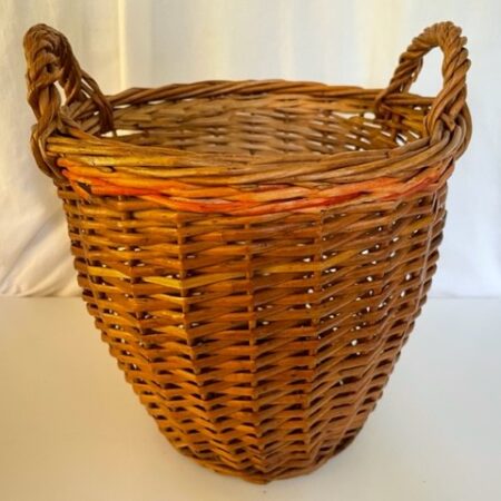 Antiek stofdoek mandje 1e helft 1900