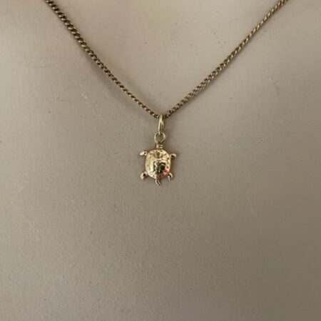 14 kt. geelgouden bedel of hanger een schildpad