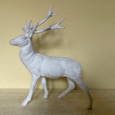 Vintage wit Kerst rendier of hert