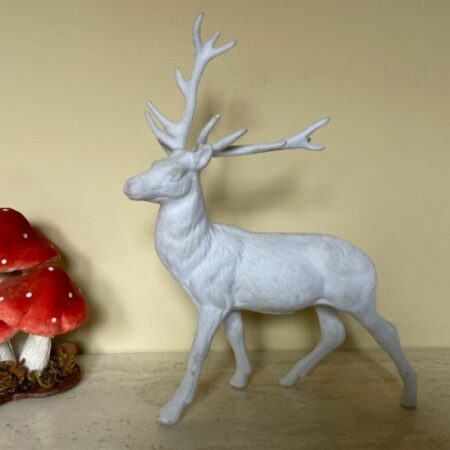 Vintage wit Kerst rendier