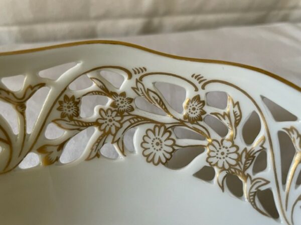 2 opengewerkte of pierced schalen van Schumannn Arzberg Tradition decor Forget me not of vergeet-me-niet - Afbeelding 3