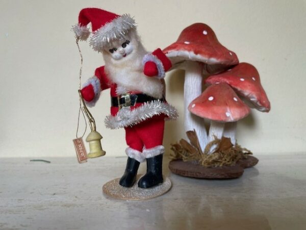 Antieke oude Kerstman met lantaarn uit Japan 1920 - Afbeelding 3