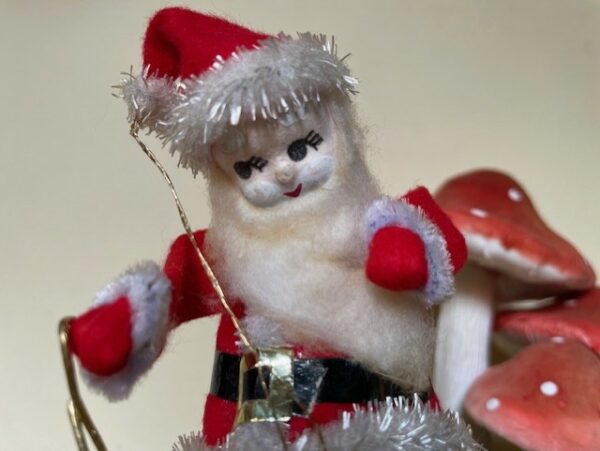 Antieke oude Kerstman met lantaarn uit Japan 1920 - Afbeelding 4