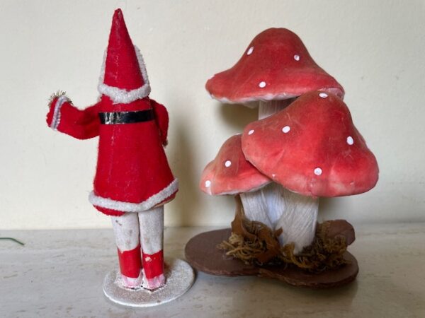 Antieke kerstman of Santa Claus met kerstklok uit Japan 1920 - Afbeelding 4