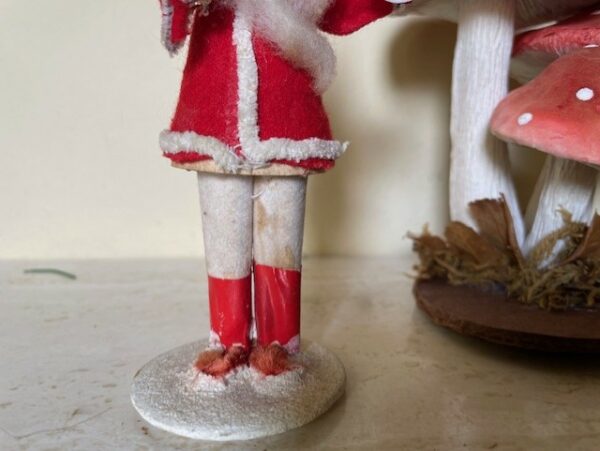 Antieke kerstman of Santa Claus met kerstklok uit Japan 1920 - Afbeelding 3