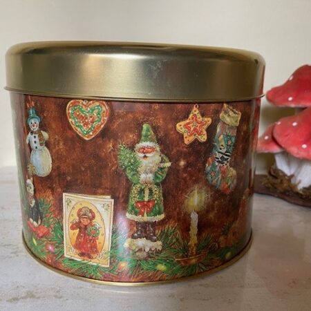 Groot hoog, meerkleurig vintage Kerstblik decor Giordano