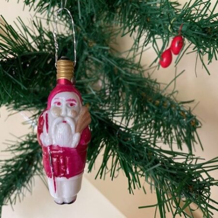 Antieke figuurlamp de Kerstman Japan 1920