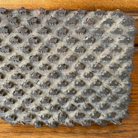 Antieke batik stempel met de hand uit hout gesneden Indonesie 1900