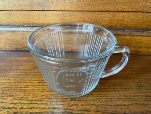 Vintage, retro 1/2 liter maatbeker helder persglas 1950 - Afbeelding 6