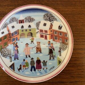Villeroy & Boch dekseldoos voor snoepjes decor "Christmas" van Gerard Laplau uit de Naif serie 1980 - Afbeelding 7