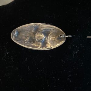 Art-deco zilveren broche met bloedkoraal van Fons Reggers 1925-1934 - Afbeelding 3