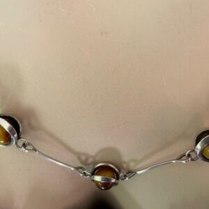 Zilveren collier met draaiende tijgerogen Matti J. Hyvarinen Finland 1974 - Afbeelding 7