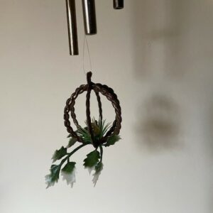 Retro plastic en messing Kerst dromenvanger of wind chimes 1950-1960 - Afbeelding 7
