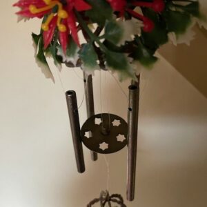 Retro plastic en messing Kerst dromenvanger of wind chimes 1950-1960 - Afbeelding 5