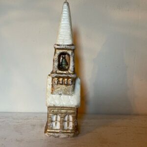 Oude retro Kerst kaars een gouden kerk - Afbeelding 5