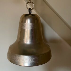 Retro oude gouden kerstklok een speeldoos in de originele doos Japan 1950-1960 - Afbeelding 3