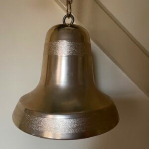 Retro oude gouden kerstklok een speeldoos in de originele doos Japan 1950-1960 - Afbeelding 7