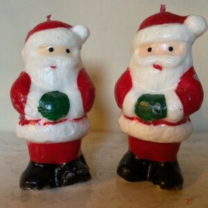 Oude antieke Kerstman broers, kaarsen van Gurley 1950