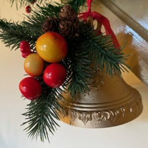 Kerst muziekdoos of speeldoos een gouden klok van plastic Germany 1970 - Afbeelding 7