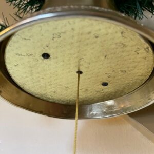Retro oude muziekdoos een Kerst klok in gouden kleur datering Japan 1950 - Afbeelding 6
