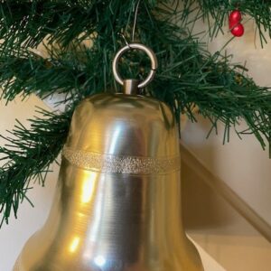 Retro oude muziekdoos een Kerst klok in gouden kleur datering Japan 1950 - Afbeelding 5
