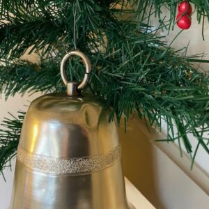 Retro oude muziekdoos een Kerst klok in gouden kleur datering Japan 1950 - Afbeelding 4