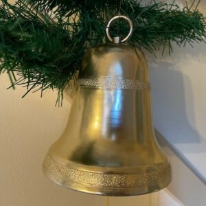 Retro oude muziekdoos een Kerst klok in gouden kleur datering Japan 1950 - Afbeelding 3