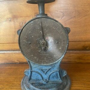 Oude antieke Salter's family scale weegschaal van gietijzer en messing begin 1900 - Afbeelding 3